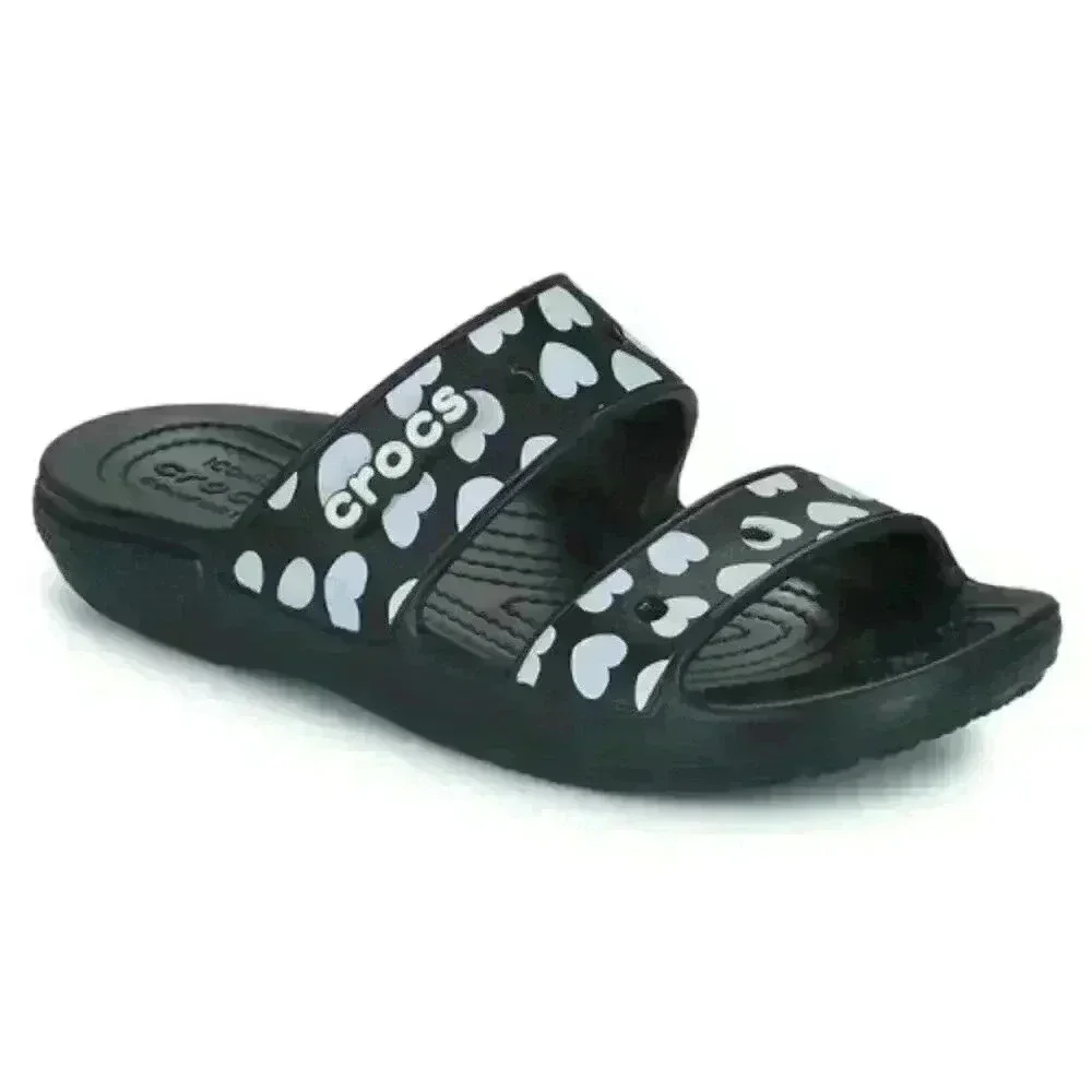 CROCS heart print
